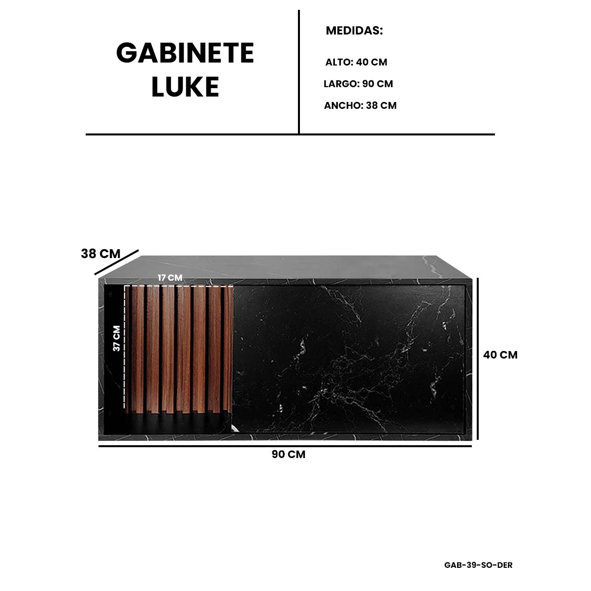 Foto 7 | Gabinete Para Lavamanos Moderno Modelo Luke, Con Detalle En Lambrin
