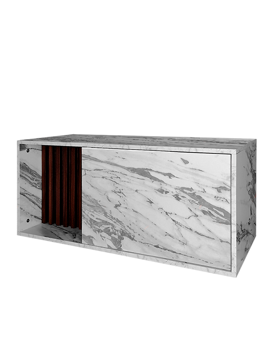 Foto 6 pulgar | Gabinete Para Lavamanos Moderno Modelo Luke, Con Detalle En Lambrin