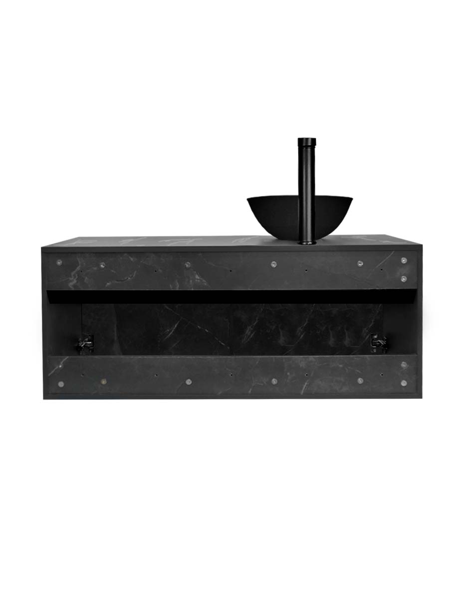 Foto 5 pulgar | Gabinete Para Baño Decomobil Con Ovalin Negro Y Monomando