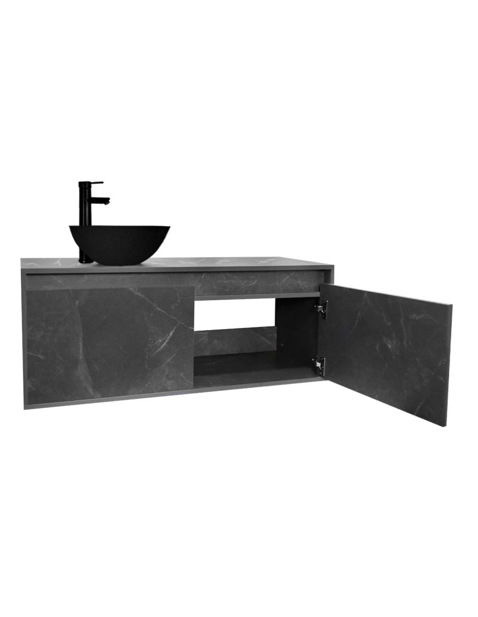Foto 7 pulgar | Gabinete Para Baño Decomobil Con Ovalin Negro Y Monomando