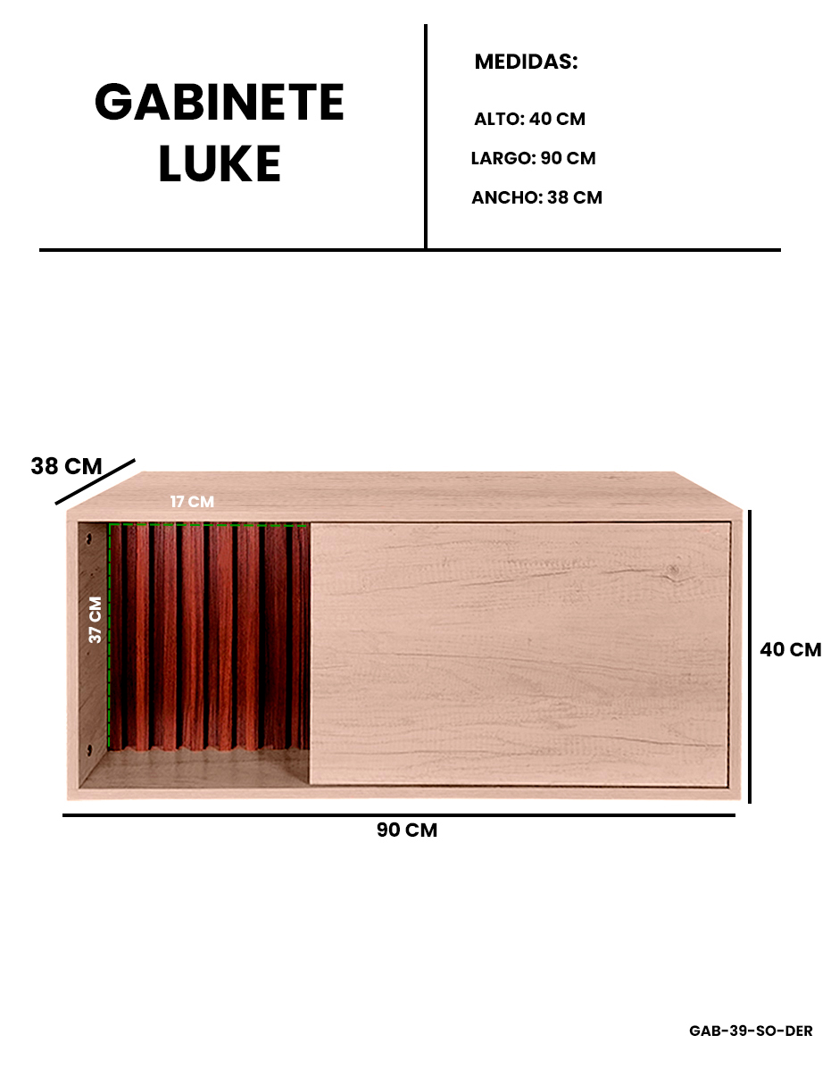 Foto 8 pulgar | Gabinete Para Lavamanos Moderno Modelo Luke, Con Detalle En Lambrin