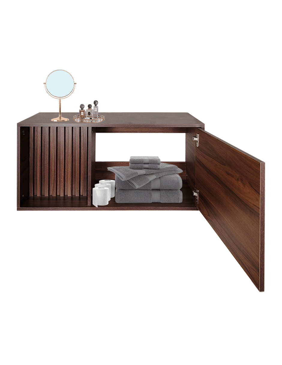 Foto 5 pulgar | Gabinete Para Lavamanos Moderno Modelo Luke, Con Detalle En Lambrin