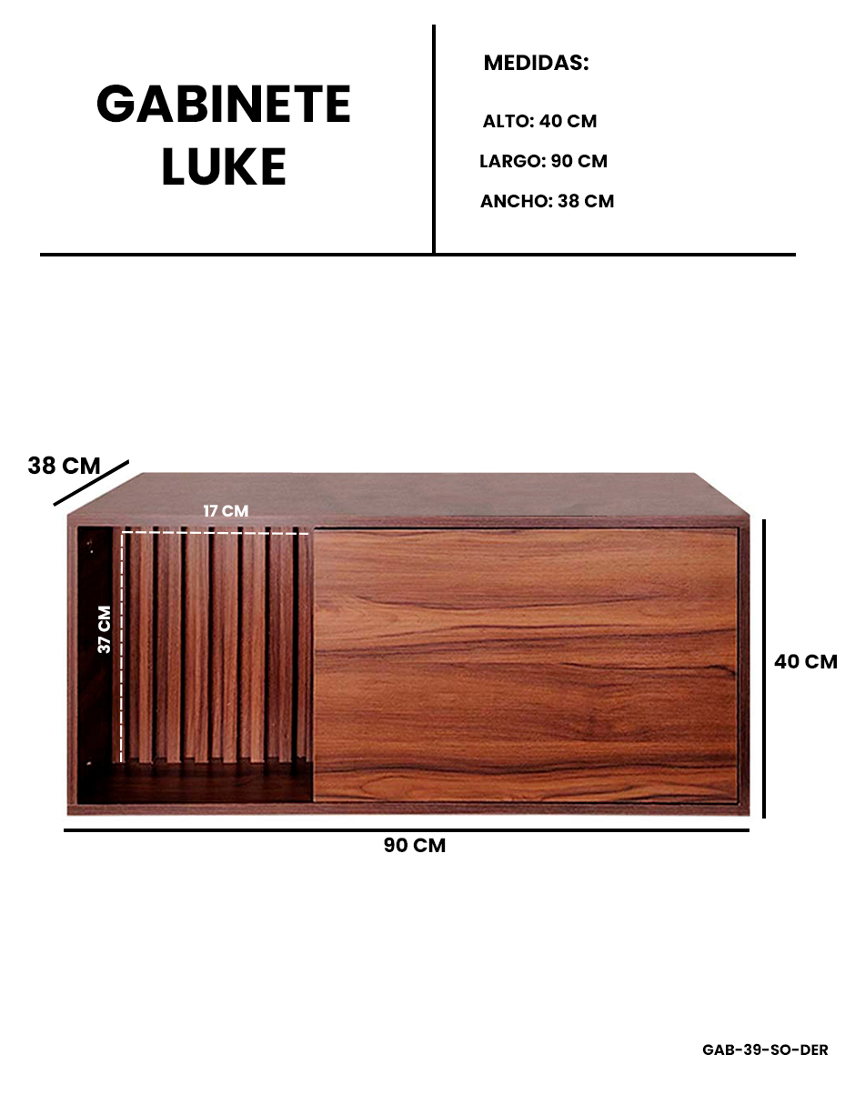 Foto 8 pulgar | Gabinete Para Lavamanos Moderno Modelo Luke, Con Detalle En Lambrin
