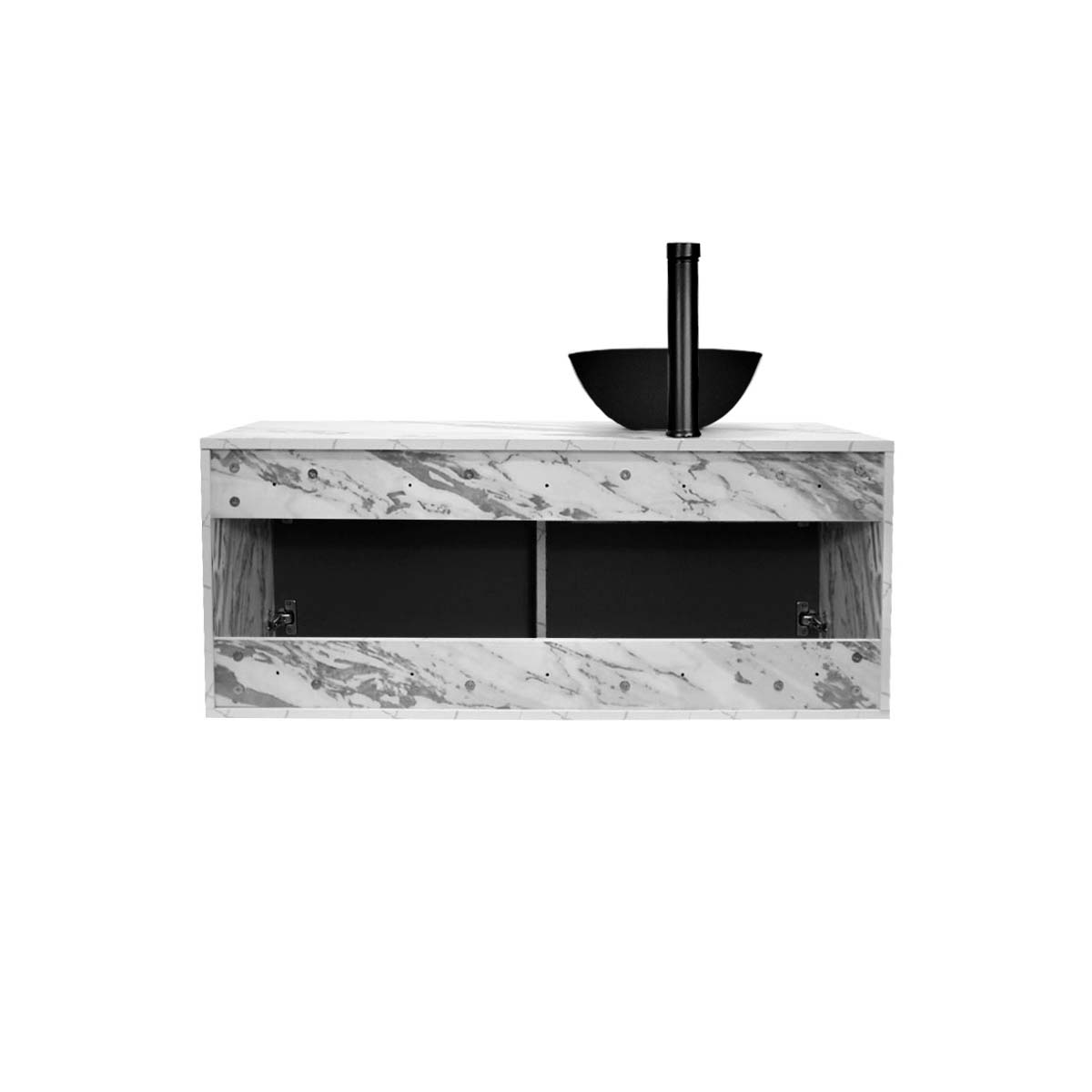 Foto 7 pulgar | Gabinete Para Baño Con Ovalin Negro Y Monomando Modelo Provenzal