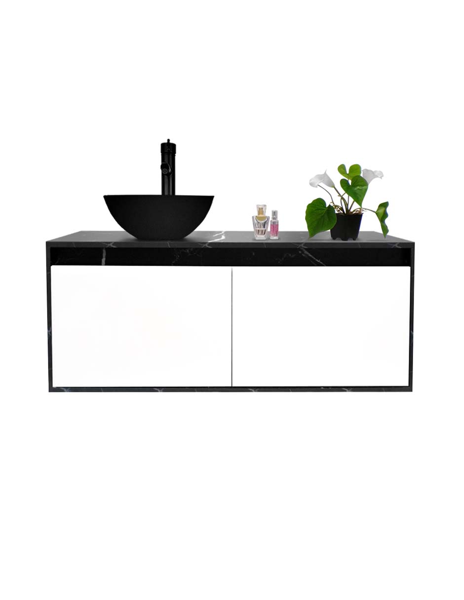 Foto 6 pulgar | Gabinete Flotante Para Baño Con Lavabo, Su Diseño Marmoleado Único, Elegante, Hará Que Tu Cuarto De Baño Lu
