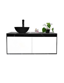 Foto 5 | Gabinete Flotante Para Baño Con Lavabo, Su Diseño Marmoleado Único, Elegante, Hará Que Tu Cuarto De Baño Lu