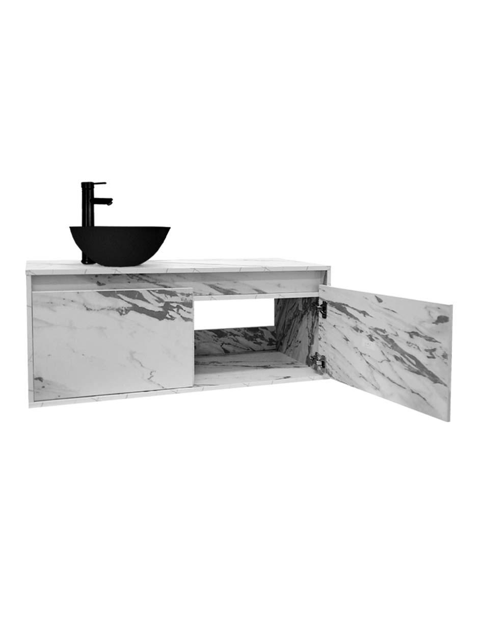 Foto 5 pulgar | Gabinete Para Baño Con Ovalin Negro Y Monomando Modelo Provenzal