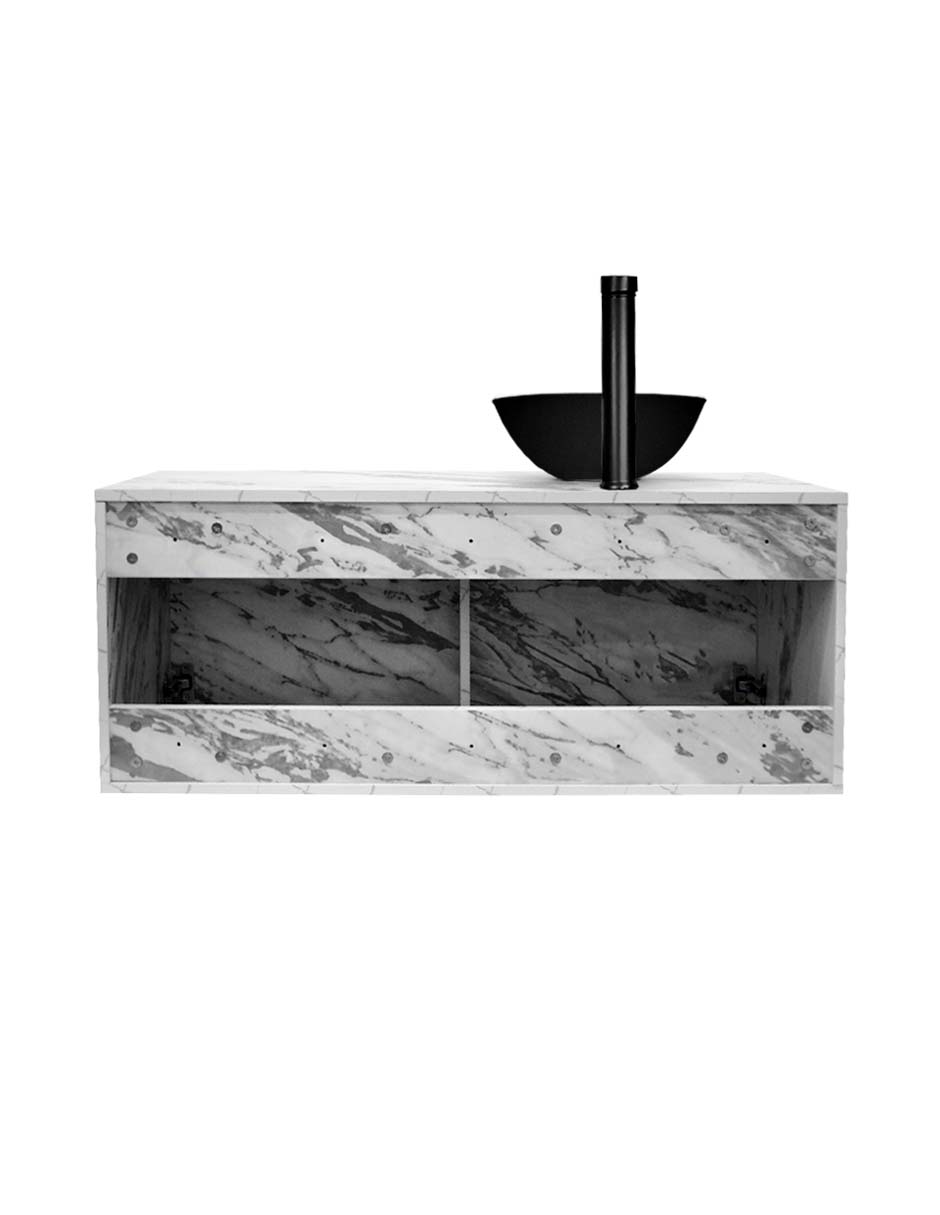 Foto 6 pulgar | Gabinete Para Baño Con Ovalin Negro Y Monomando Modelo Provenzal