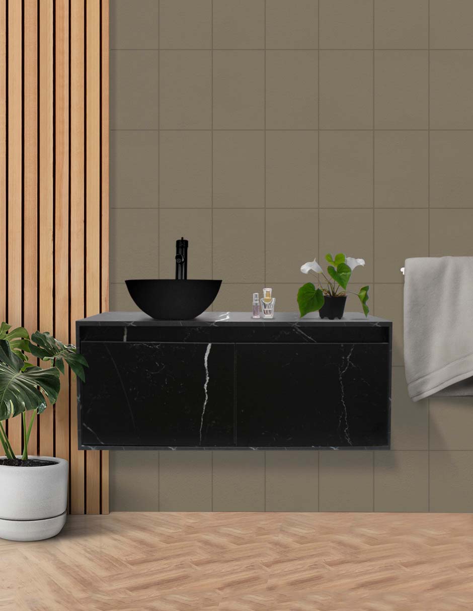 Foto 3 pulgar | Gabinete Para Baño Con Ovalin Negro Y Monomando Modelo Provenzal