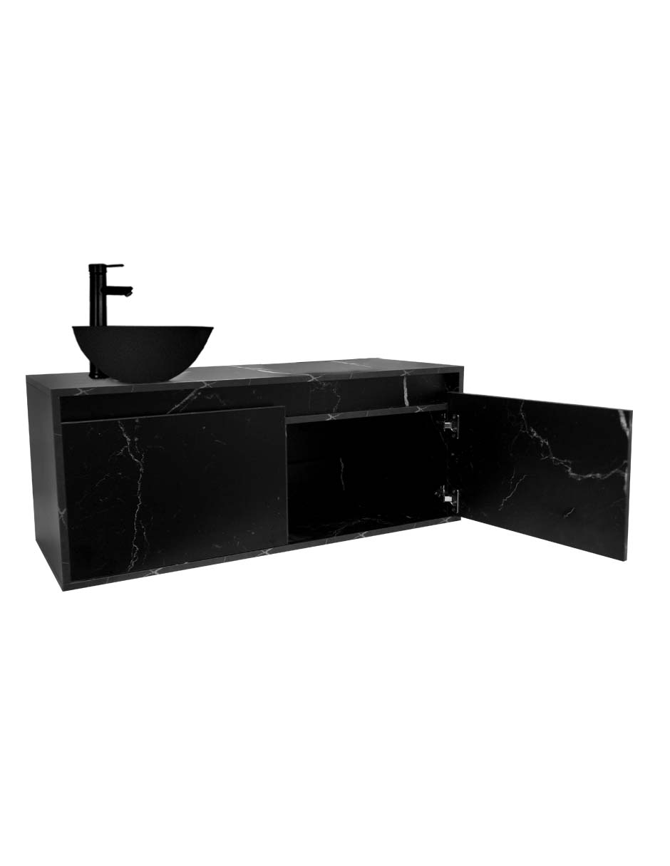 Foto 5 pulgar | Gabinete Para Baño Con Ovalin Negro Y Monomando Modelo Provenzal