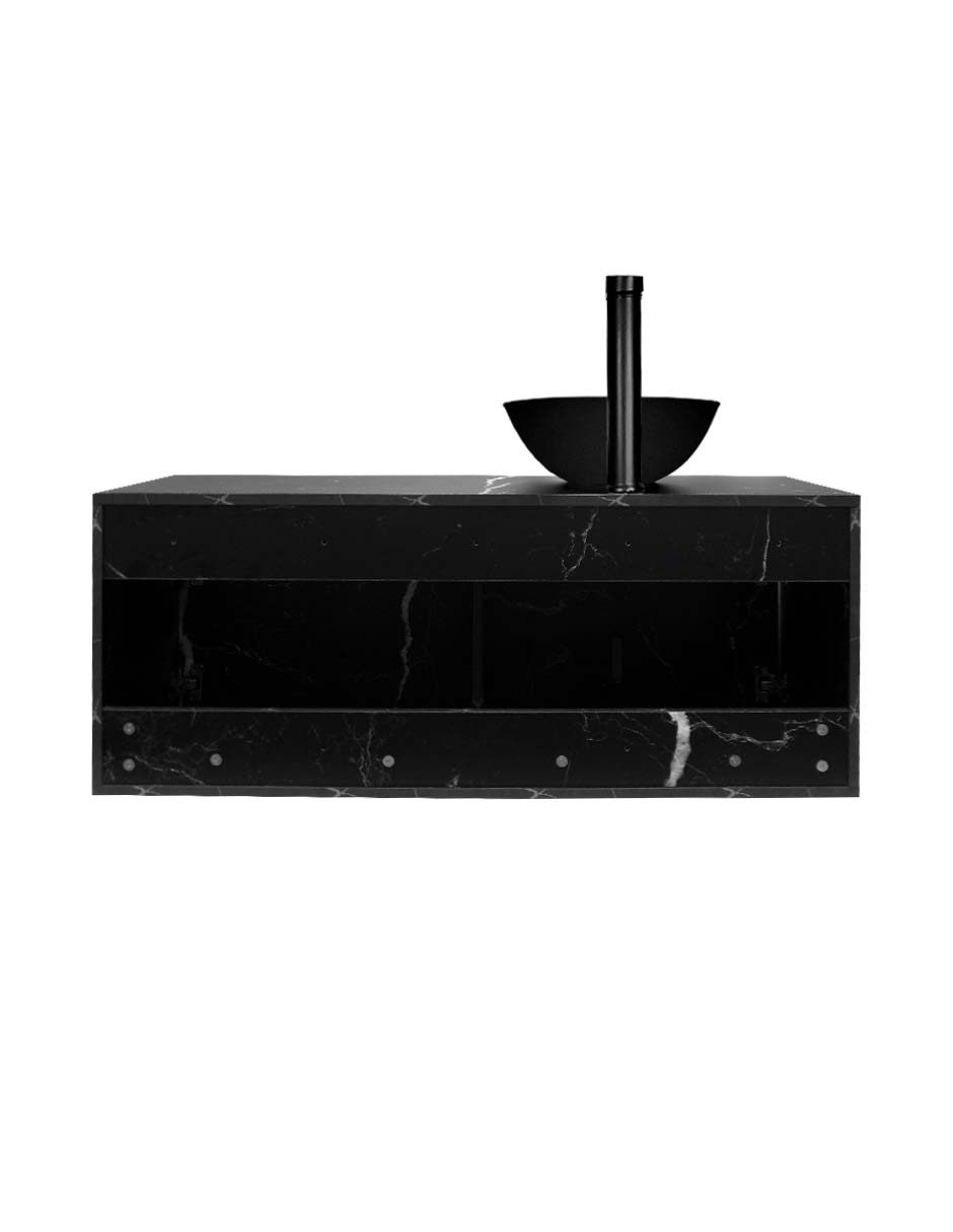 Foto 6 pulgar | Gabinete Para Baño Con Ovalin Negro Y Monomando Modelo Provenzal