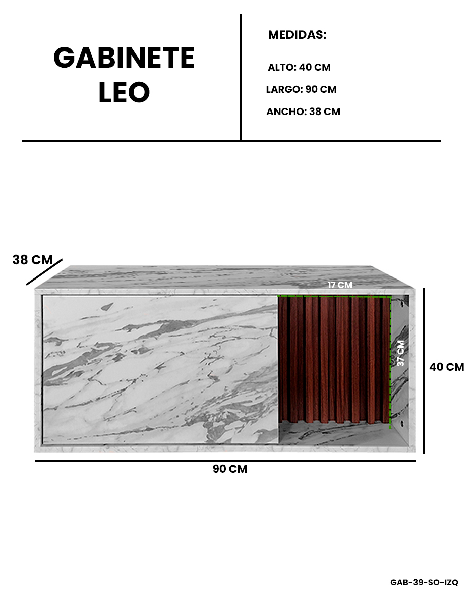 Foto 7 | Gabinete Leo Acabado Laminado
