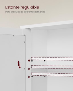 Foto 3 | Mueble de Baño Vasagle Mlhc012w01 15x65x75 Cm