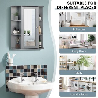Foto 3 | Mueble para Baño Costway con Espejo-Venta Internacional