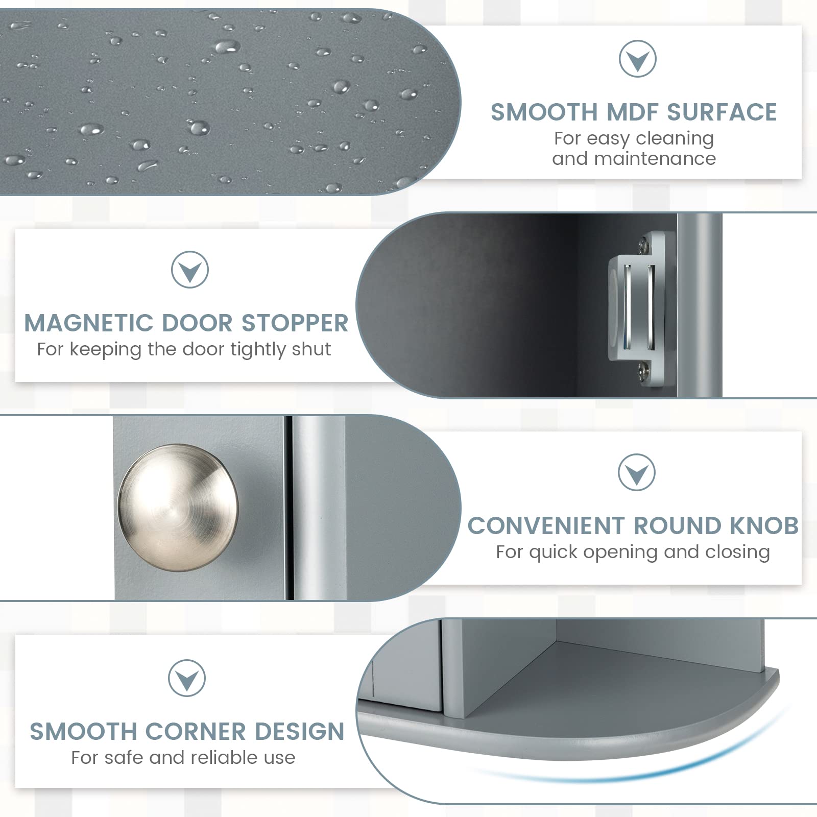 Foto 8 pulgar | Mueble para Baño Costway con Espejo-Venta Internacional