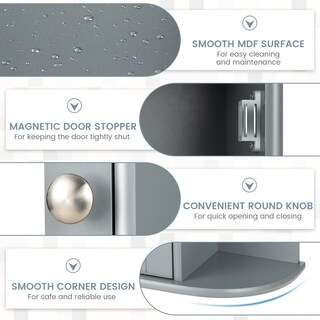 Foto 7 | Mueble para Baño Costway con Espejo-Venta Internacional