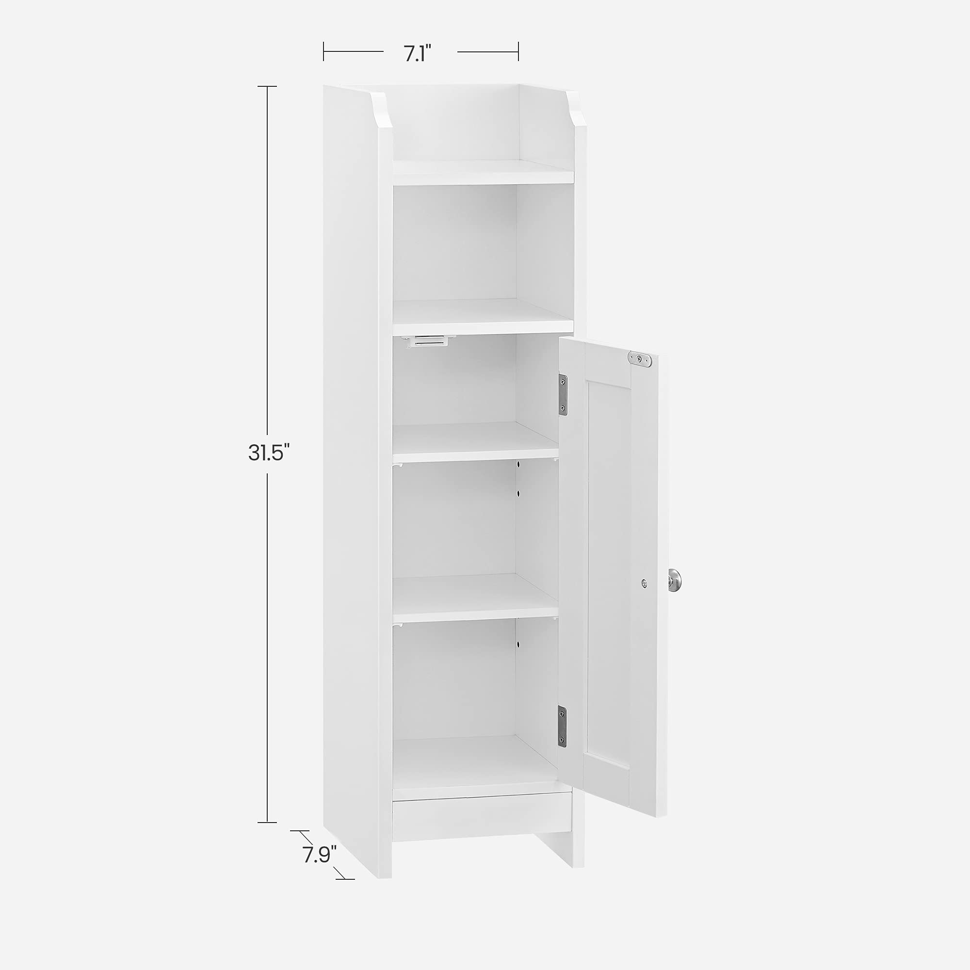 Foto 4 pulgar | Armario De Esquina Para Almacenamiento De Baño Vasagle, Blanco - Venta Internacional.