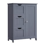 Armario De Suelo Para Baño Vasagle Con 3 Cajones, Color Gris - Venta Internacional.