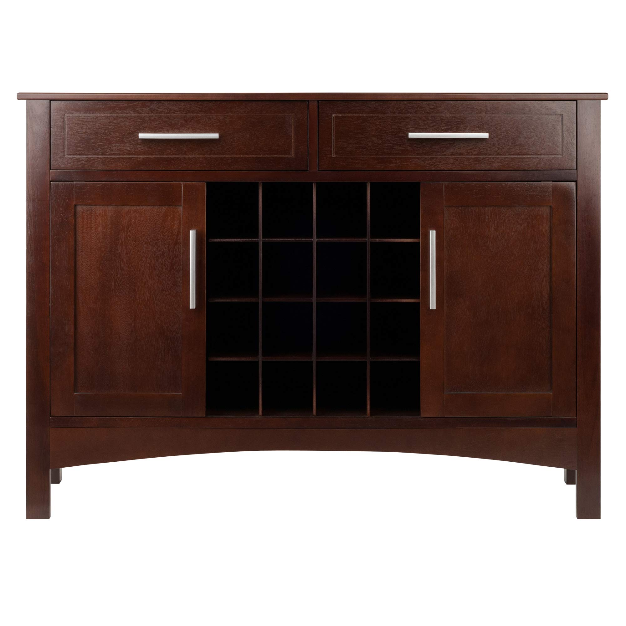 Foto 2 | Armario Buffet Winsome Gordon Con Puertas Corredizas, Color Nogal - Venta Internacional.