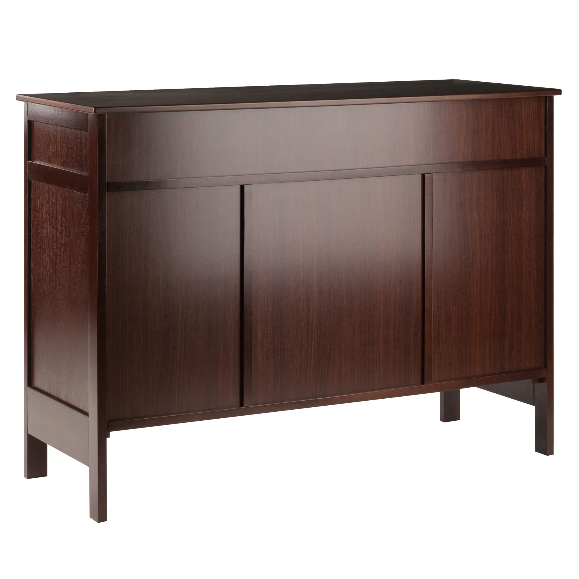 Foto 6 pulgar | Armario Buffet Winsome Gordon Con Puertas Corredizas, Color Nogal - Venta Internacional.