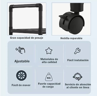 Foto 2 | Estante De Almacenamiento Cocina Y Baño Organizador Gabinete