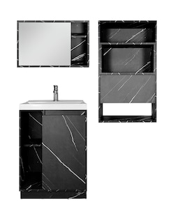 Foto 1 | Combo Gabinete + Botiquín Con Espejo + Sobre Wc Modelo Viena