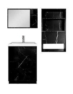 Foto 1 | Combo Gabinete + Botiquín Con Espejo + Sobre Wc Modelo Viena