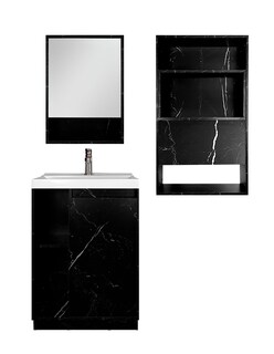 Foto 1 | Combo De Baño Moderno, Gabinete Con Botiquín Y Mueble Sobre Wc, Combo Dublín