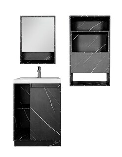 Foto 1 | Combo De Baño Moderno, Gabinete Con Botiquín Y Mueble Sobre Wc, Combo Dublín