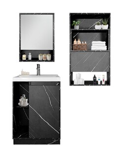 Foto 8 | Combo De Baño Moderno, Gabinete Con Botiquín Y Mueble Sobre Wc, Combo Dublín