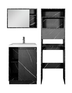 Foto 1 | Combo Milán. Gabinete De Baño Con Botiquín Y Mueble Sobre Wc.