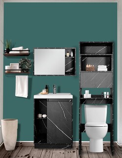 Foto 2 | Combo Milán. Gabinete De Baño Con Botiquín Y Mueble Sobre Wc.