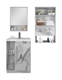 Foto 8 | Combo De Baño Moderno, Gabinete Con Botiquín Y Mueble Sobre Wc, Combo Dublín
