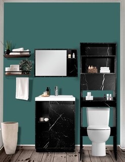 Foto 2 | Combo Milán. Gabinete De Baño Con Botiquín Y Mueble Sobre Wc.