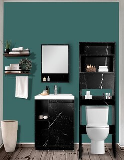 Foto 2 | Combo Barcelona Combo Gabinete Para Baño Con Botiquín Y Mueble Sobre Wc.