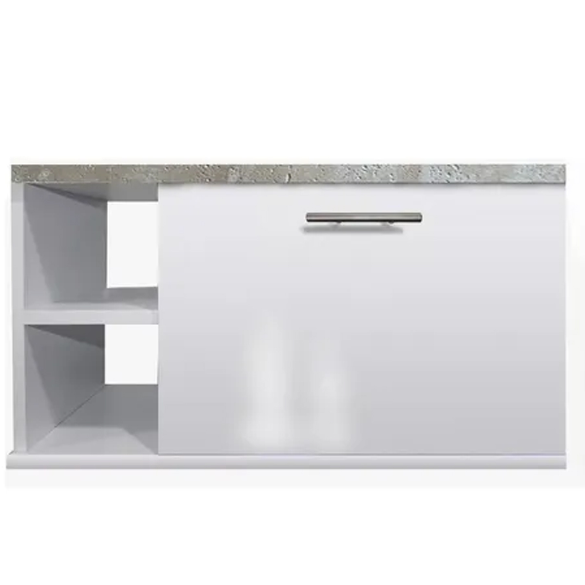 Foto 5 pulgar | Gabinete Baño Minimalista Cubiertapiedra Beige C/ovalin+mono