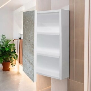 Foto 2 | Organizador Botiquin Baño Acabado Piedra Beige 50cm Moderno