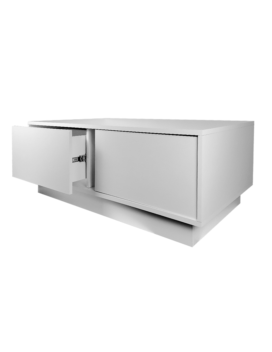 Foto 5 | Mesa De Centro Modelo Alba   Rectangular  2 Cajones  Melamina  Diseño Moderno.