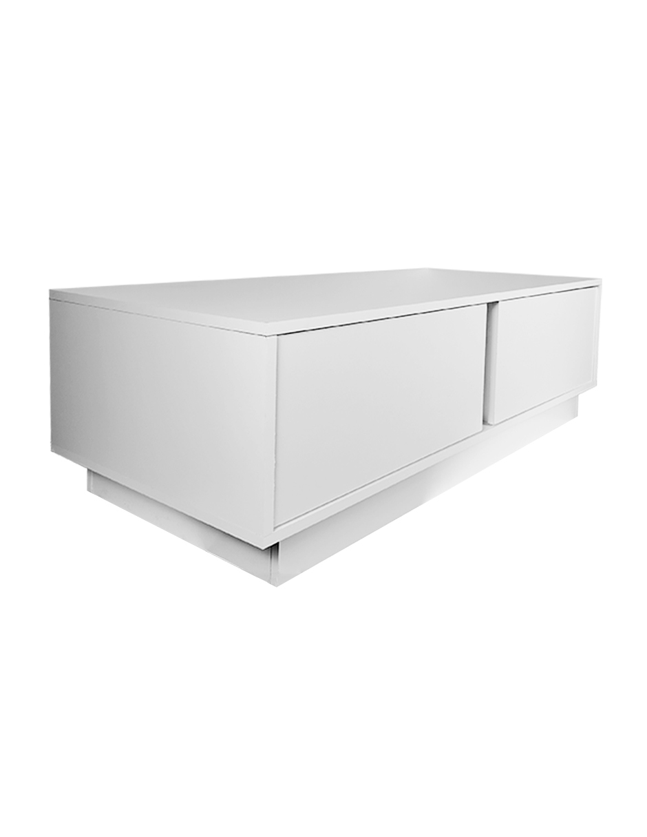 Foto 7 pulgar | Mesa De Centro Modelo Alba   Rectangular  2 Cajones  Melamina  Diseño Moderno.