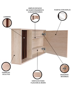 Foto 6 | Gabinete para Baño Decomobil de Melamina