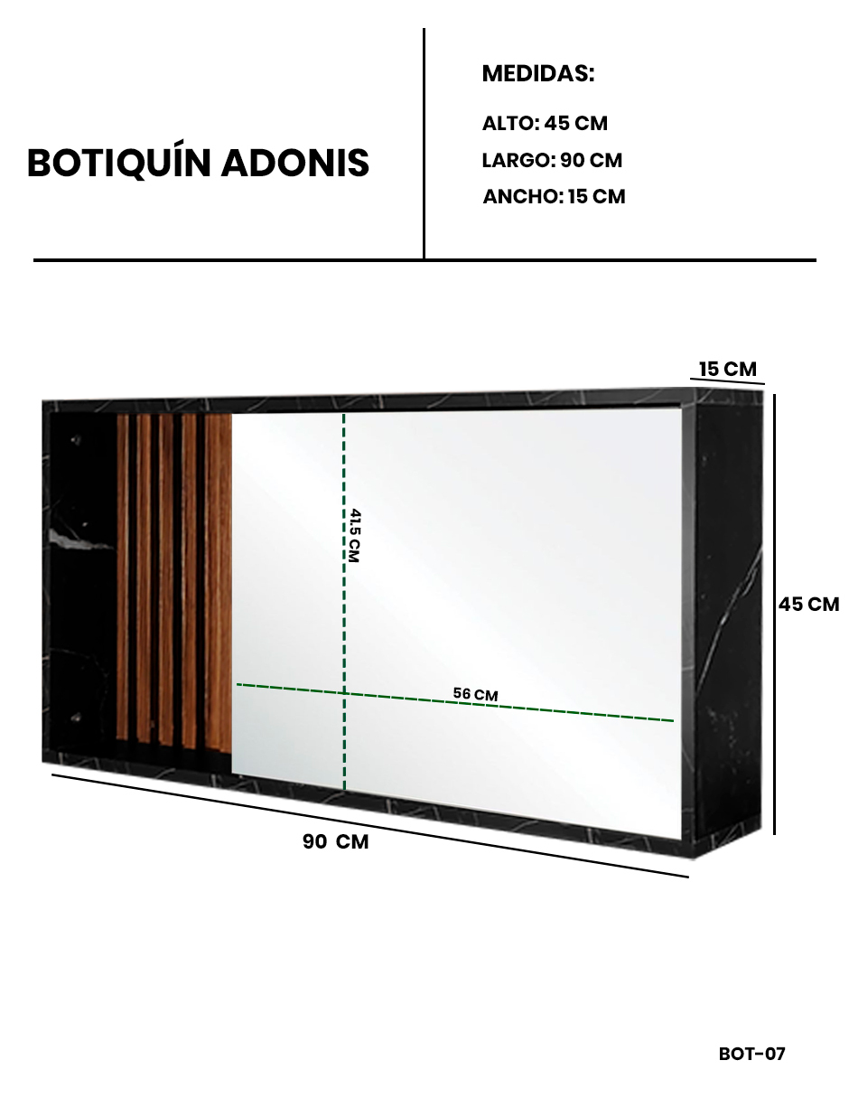 Foto 9 pulgar | Gabinete para Baño Decomobil con Espejo