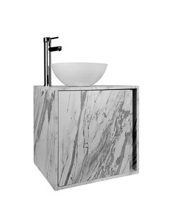 Foto 5 | Combo Chicago Gabinete de Baño con Botiquín y Mueble Sobre WC MDF Moderno