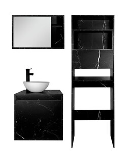 Foto 1 | Combo Argel Gabinete de Baño Moderno con Mueble Sobre WC y Botiquín MDF