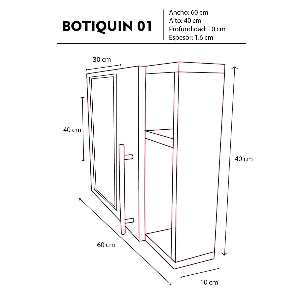 Foto 5 | Organizador Botiquin Con Espejo