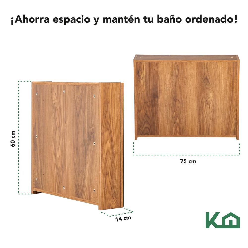 Foto 6 pulgar | Botiquin Con Espejo Para Baño Organizador 3 Puertas Gabinete