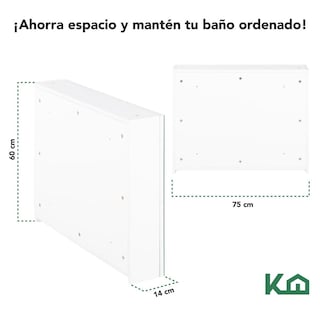 Foto 5 | Botiquin Con Espejo Para Baño Organizador 3 Puertas Gabinete