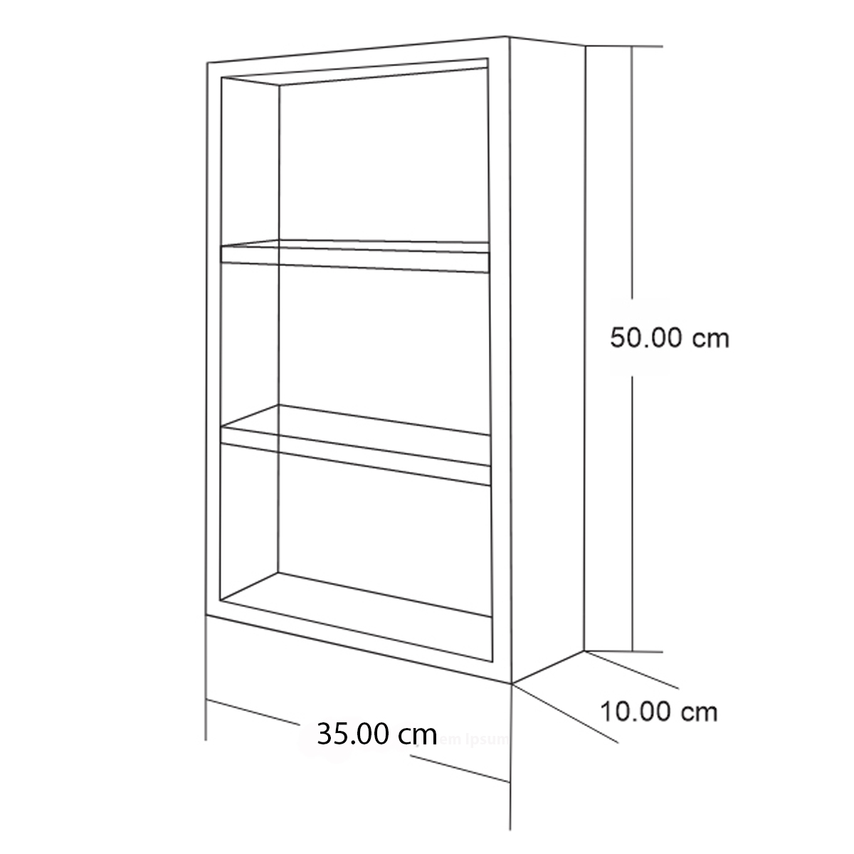 Foto 4 pulgar | Organizador Botiquin Repisa Mdf 50cm Pared Primeros Auxilios Hojas