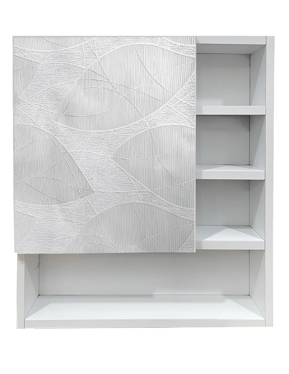 Foto 1 | Botiquin Repisa Mdf 50cm Pared Organizador Baño Blanco Hoja