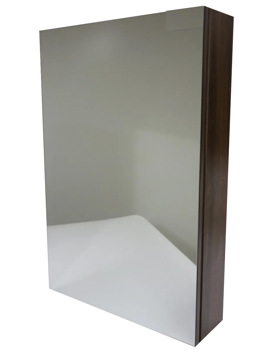 Foto 3 pulgar | Botiquin Repisa Mdf 60cm Pared Organizador Baño Espejo Cafe