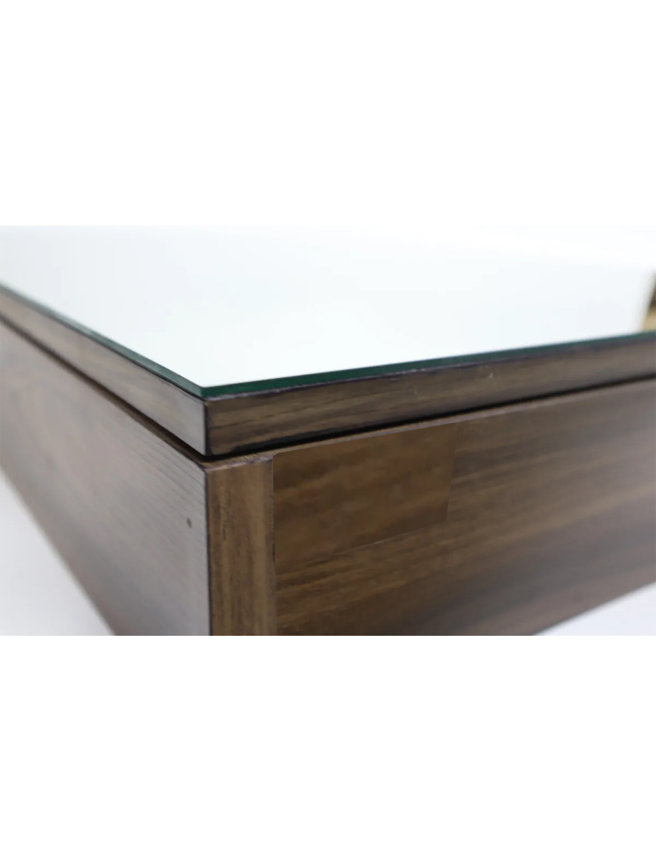 Foto 4 pulgar | Botiquin Repisa Mdf 60cm Pared Organizador Baño Espejo Cafe